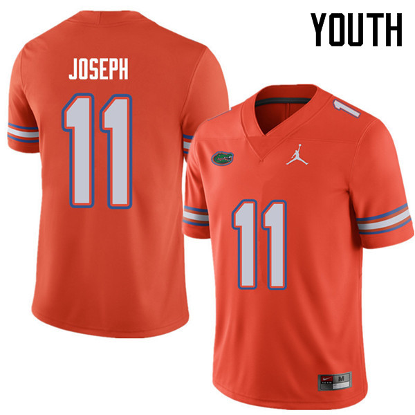 Jordan Brand Youth #11 Vosean Joseph Florida Gators College Football Jerseys Sale-Orange - Click Image to Close